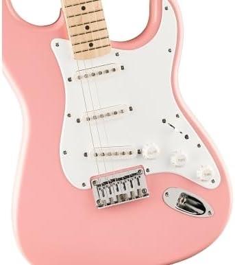 Squier FSR Sonic Stratocaster HT Akçaağaç Klavye WPG Shell Pink Elektro Gitar 2