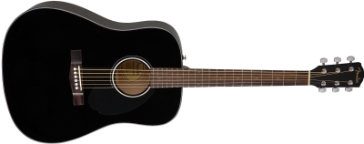 Fender CD-60S Dreadnought Black Akustik Gitar 2