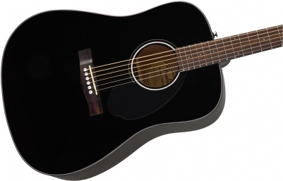 Fender CD-60S Dreadnought Black Akustik Gitar 4