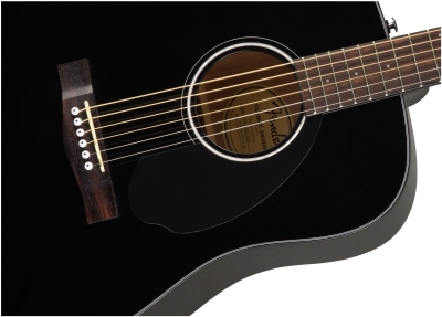 Fender CD-60S Dreadnought Black Akustik Gitar 5
