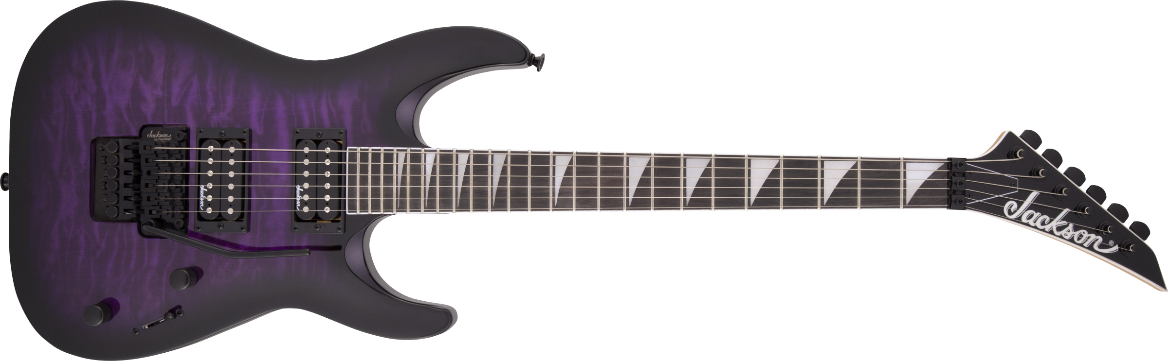Jackson JS Dinky Arch Top JS32Q DKA Amaranth Klavye Transparent Purple Burst Elektro Gitar 1
