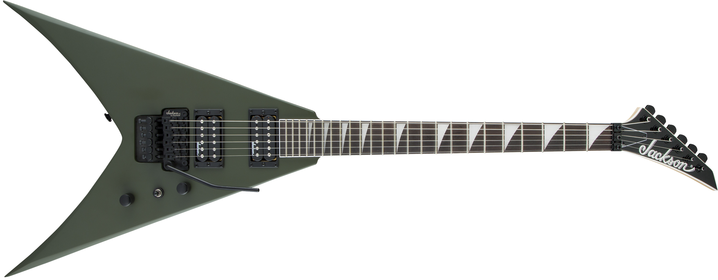 Jackson JS King V JS32 Amaranth Klavye Matte Army Drab Elektro Gitar 1