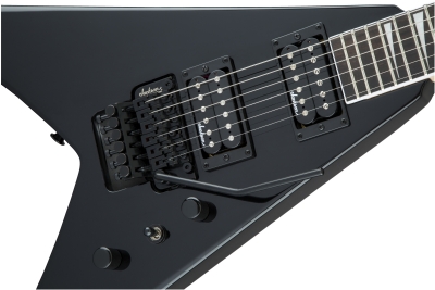 Jackson JS King V JS32 Amaranth Klavye Gloss Black Elektro Gitar 6