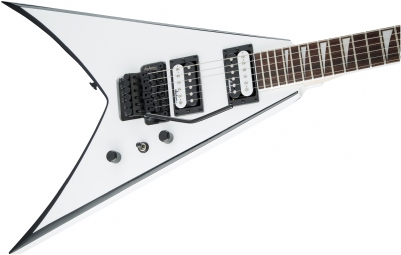 Jackson JS King V JS32 Amaranth Klavye White with Black Bevels Elektro Gitar 5