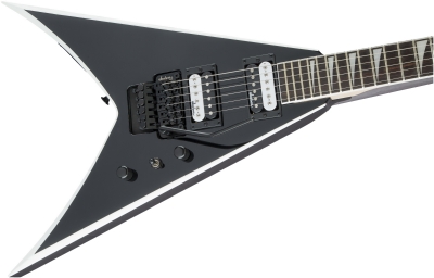 Jackson JS King V JS32 Amaranth Klavye Black with White Bevels Elektro Gitar 5