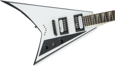 Jackson JS Rhoads JS32T Amaranth Klavye White with Black Bevels Elektro Gitar 5