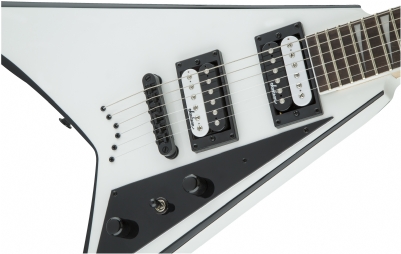 Jackson JS Rhoads JS32T Amaranth Klavye White with Black Bevels Elektro Gitar 6