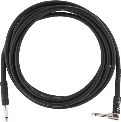 Fender Professional Düz/L Uçlu 3m Siyah Enstrüman Kablosu 2