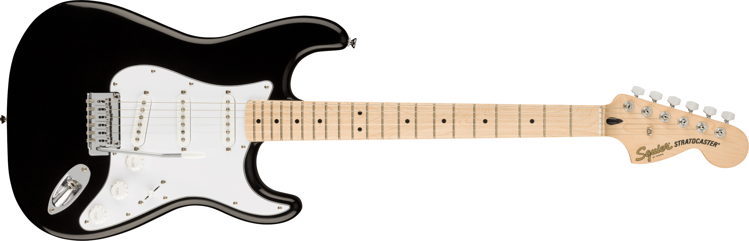 Squier Affinity Stratocaster Akçaağaç Klavye Black Elektro Gitar 1