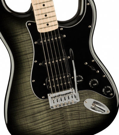 Squier Affinity Stratocaster FMT HSS Akçaağaç Klavye Black Burst Elektro Gitar 3
