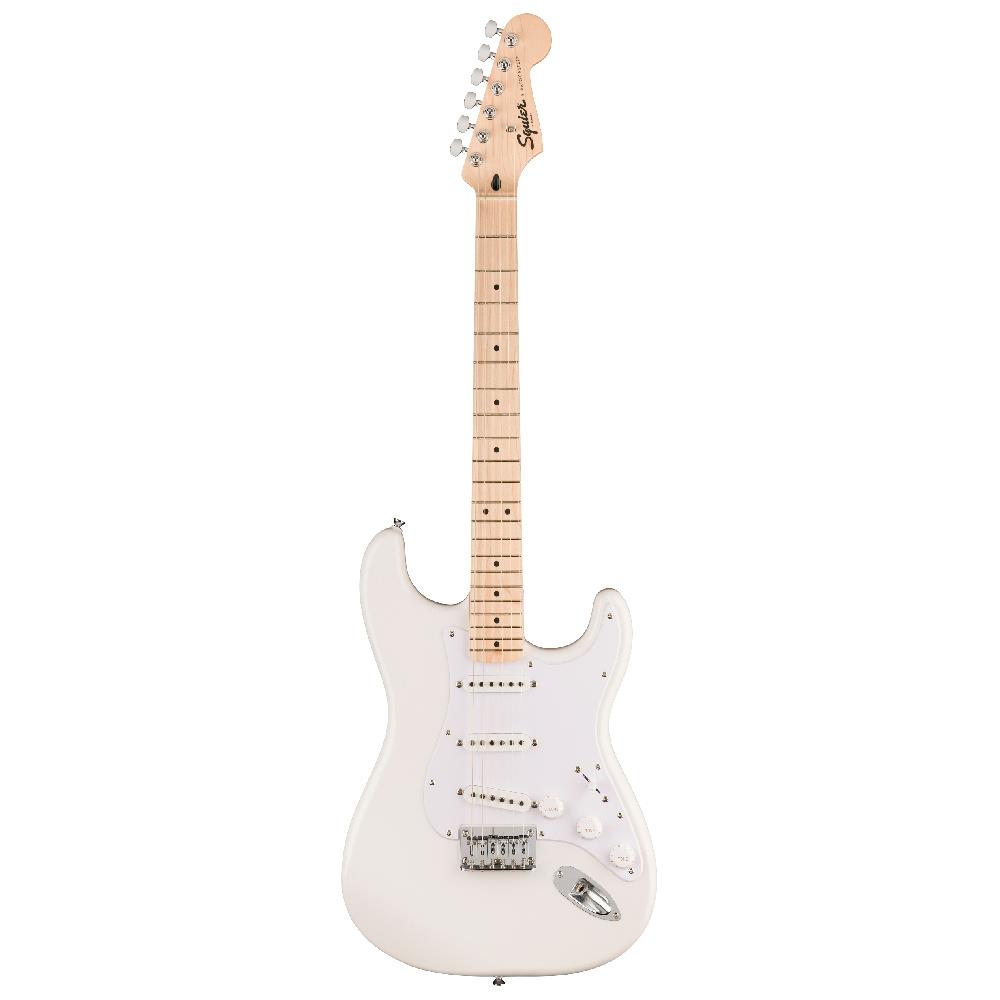 Squier Sonic Stratocaster Hard Tail Akçaağaç Klavye WPG Arctic White Elektro Gitar 1