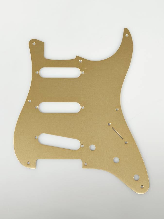 Fender Pickguard &apos;57 Strat 8 Hole S/S/S 1-Ply Gold Anodized 1