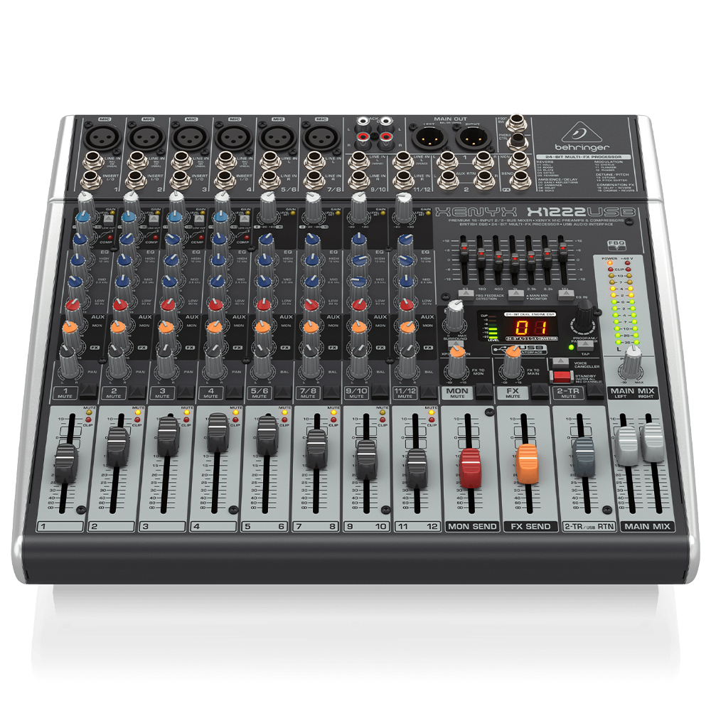 BEHRINGER X1222USB 12-Kanal 2/2-Bus Analog Mixer 2