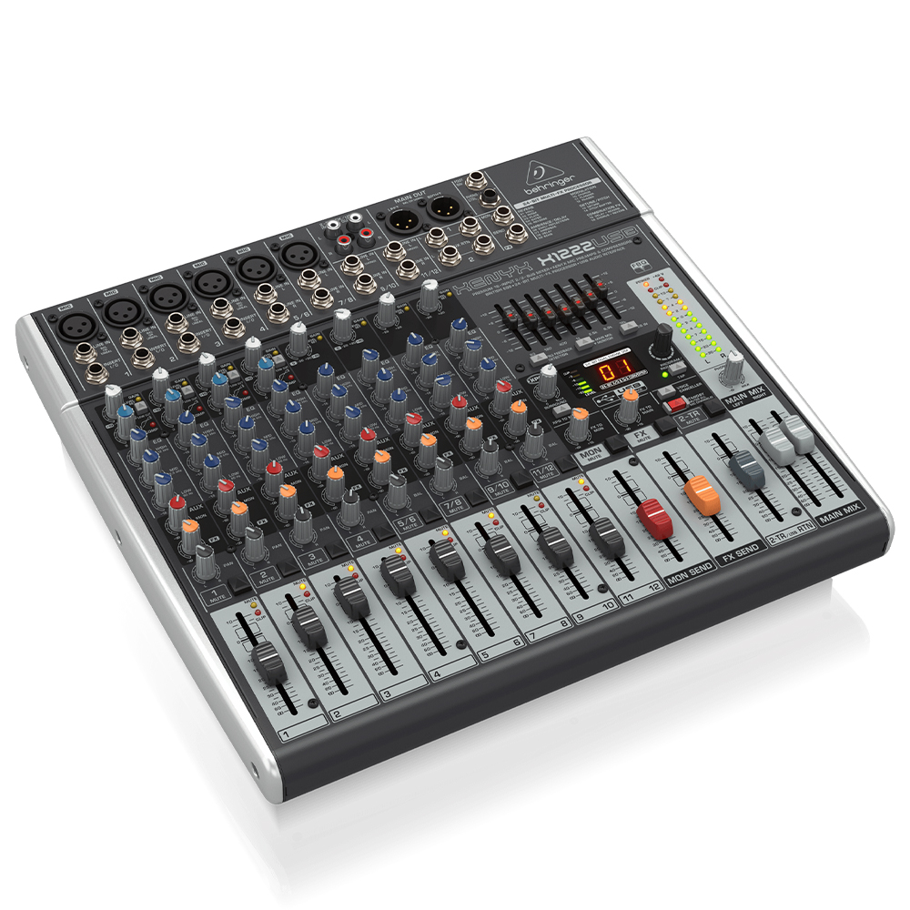 BEHRINGER X1222USB 12-Kanal 2/2-Bus Analog Mixer 3
