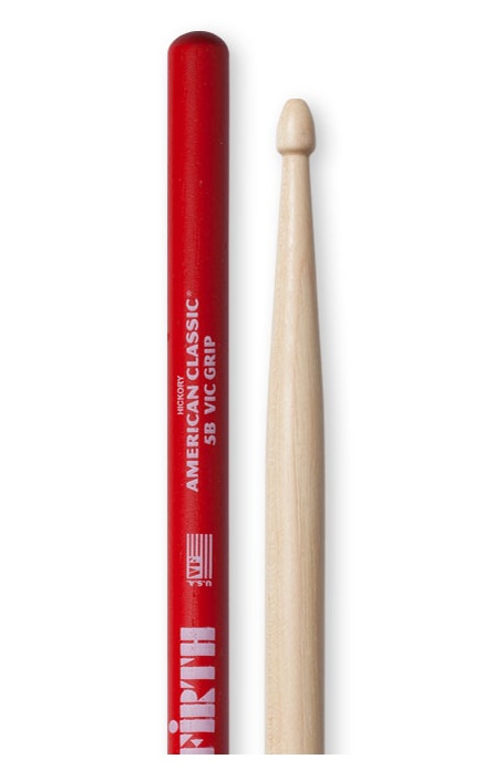 BAGET(ÇİFT) VIC 5B GRIP, HICKORY, 0.595"x16", MEDI 1