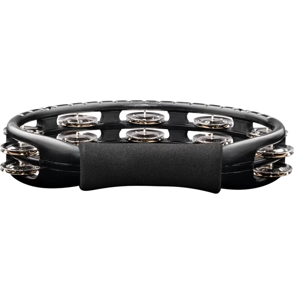 Meinl TMT1BK Traditional ABS Molded Steel Jingles 2 Rows 10" Tamburin (Siyah) 4