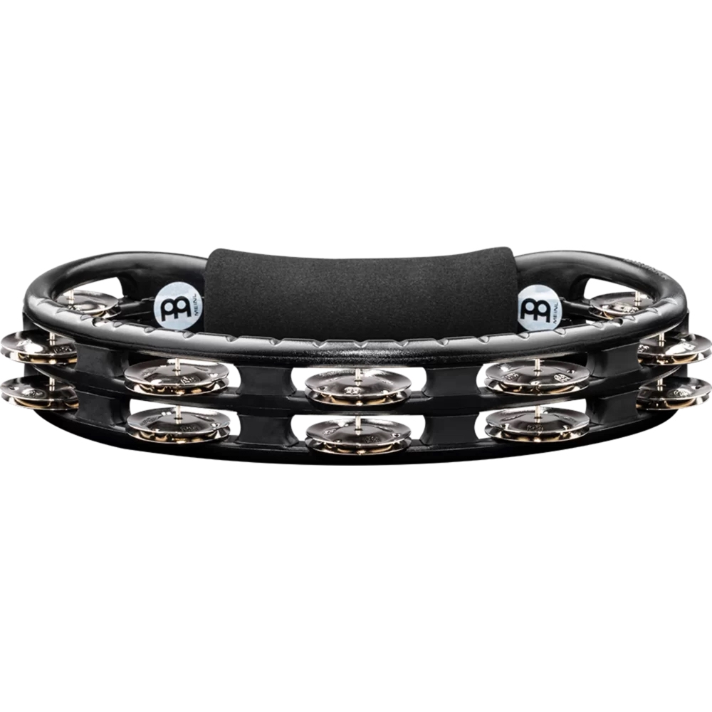 Meinl TMT1BK Traditional ABS Molded Steel Jingles 2 Rows 10" Tamburin (Siyah) 5