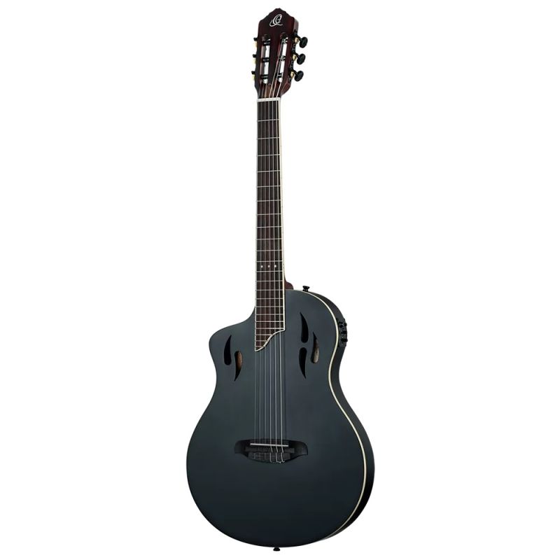 Ortega TourPlayer RTPSTD-SBK-L Solak Elektro Klasik Gitar (Siyah) 1