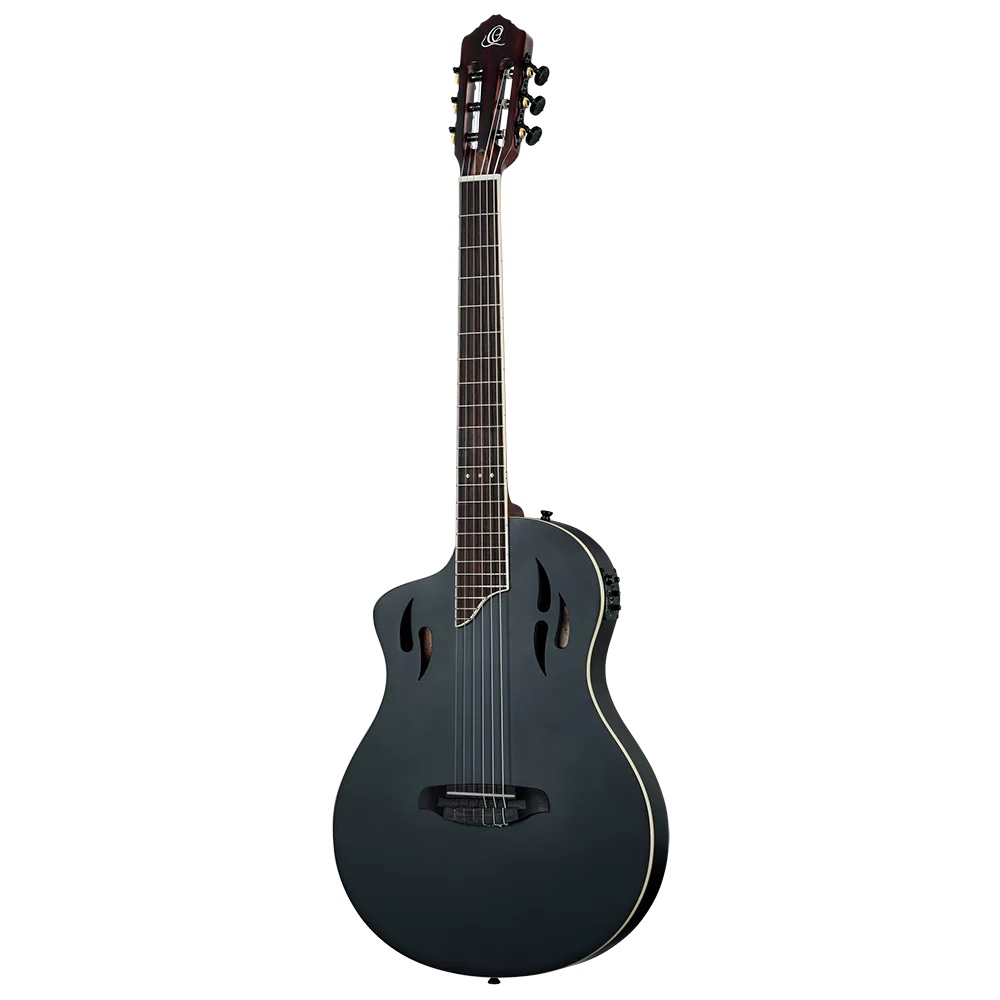 Ortega TourPlayer RTPSTD-SBK-L Solak Elektro Klasik Gitar (Siyah) 2