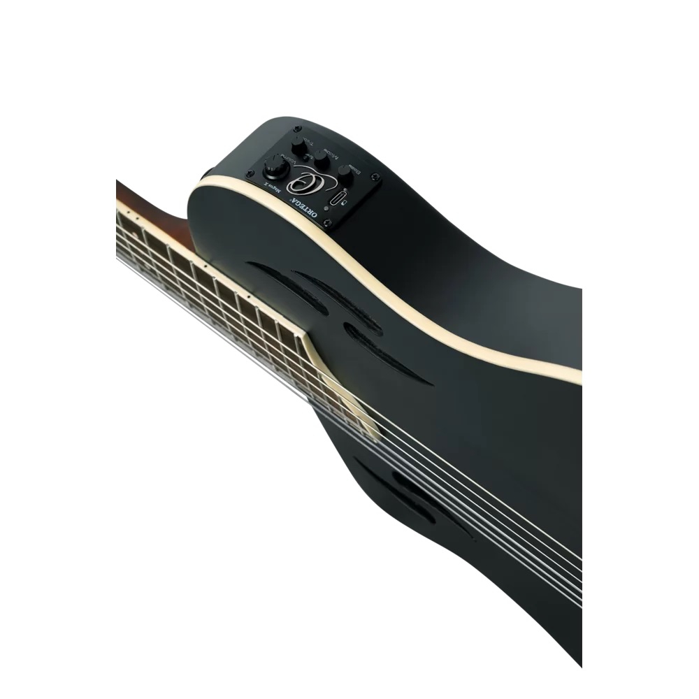 Ortega TourPlayer RTPSTD-SBK-L Solak Elektro Klasik Gitar (Siyah) 3