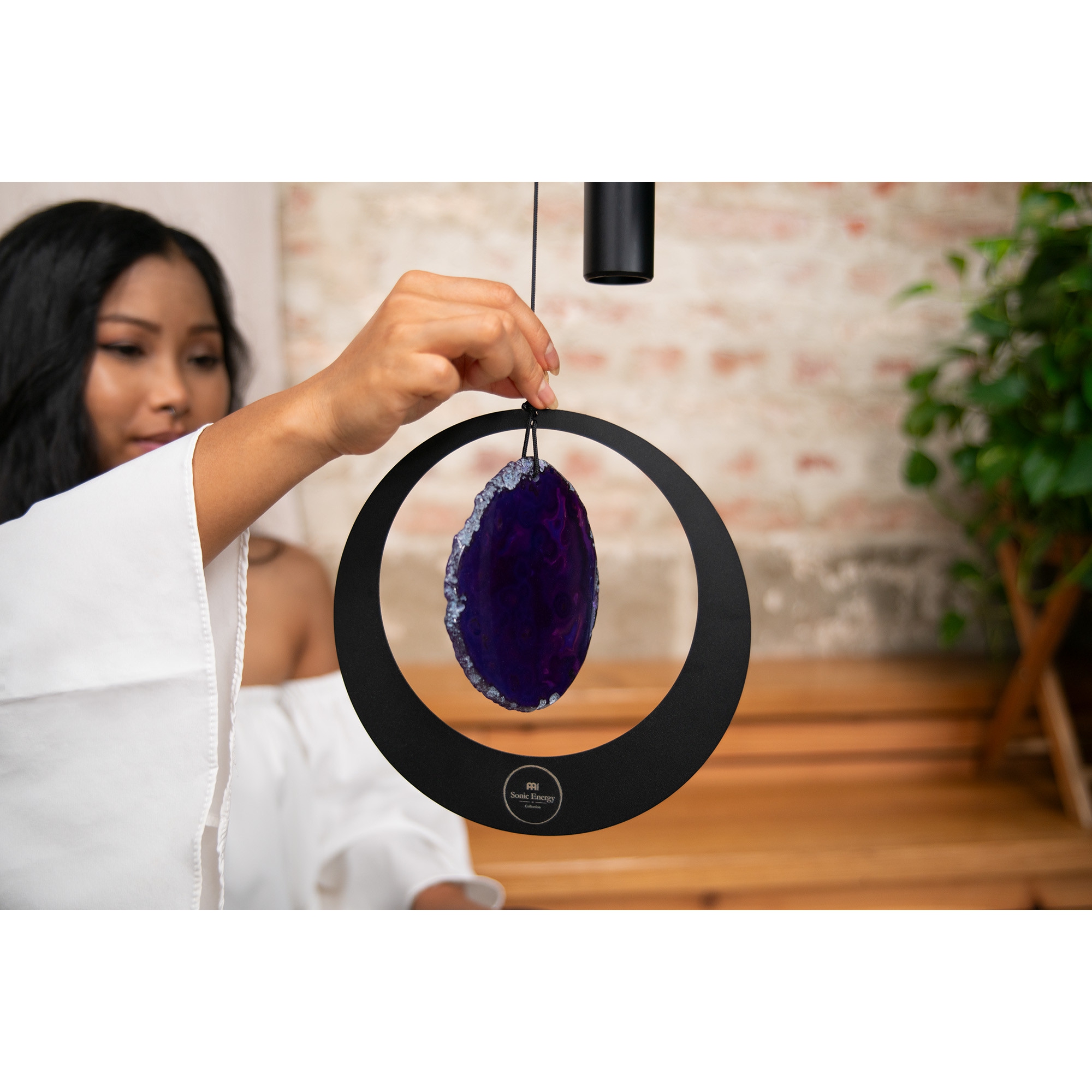 Meinl Sonic Energy Purple Agate Meditation Chime (50"/128 cm - 432 Hz/A Major - Siyah) 5