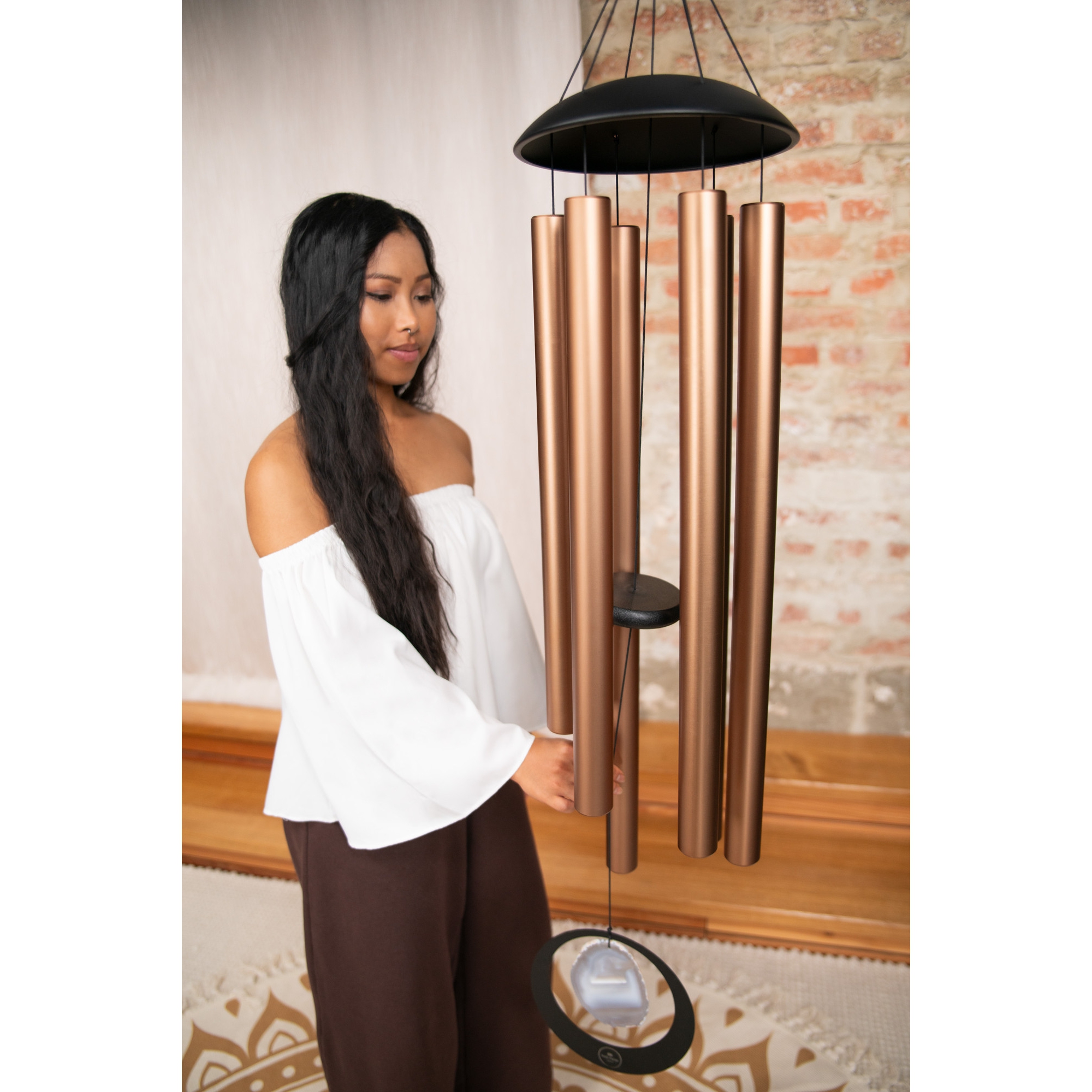 Meinl Sonic Energy Grey Agate Meditation Chime (50"/128 cm - 432 Hz/A Major - Bronze) 4