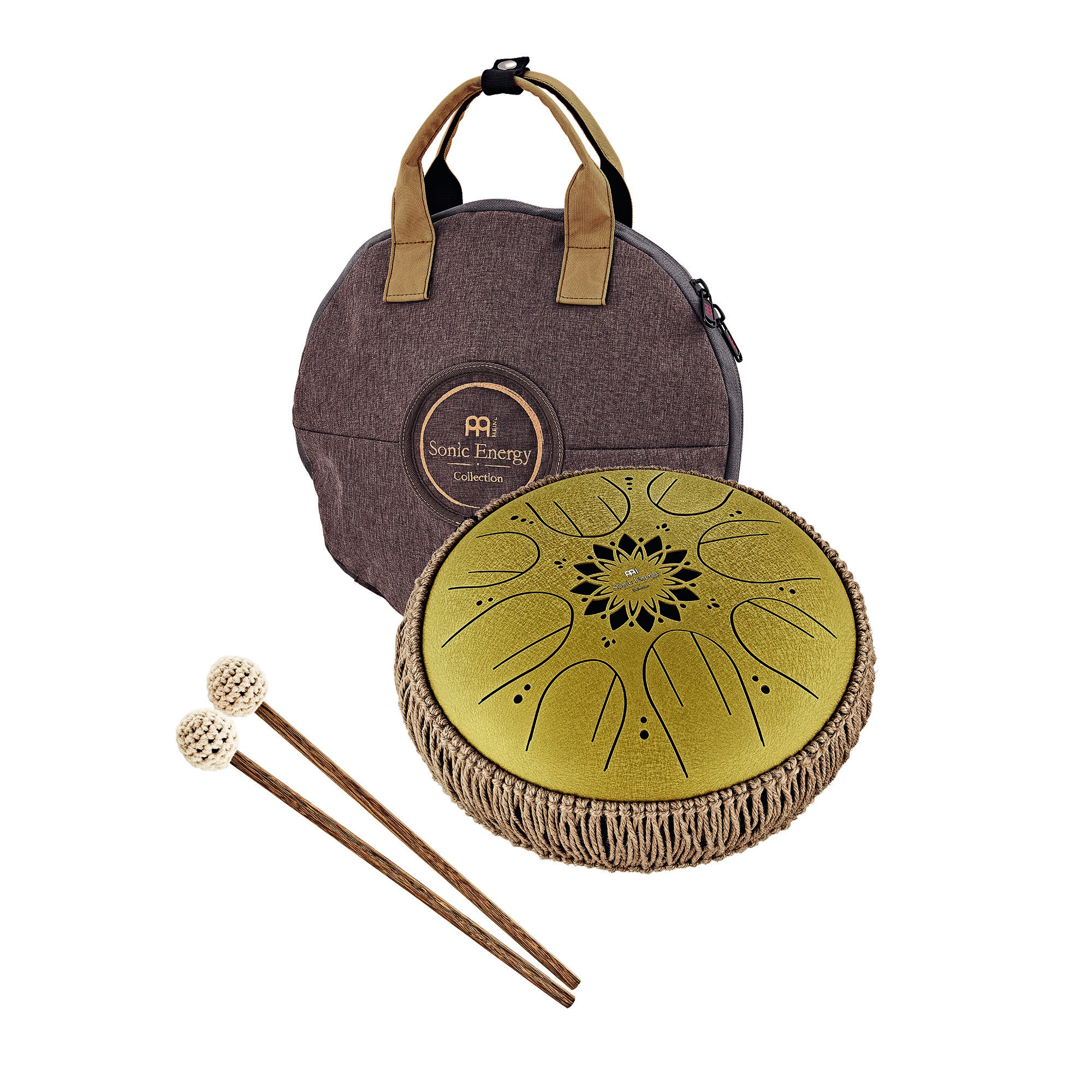 Meinl Sonic Energy 10" Medium Octave Steel Tongue Drum (C Major, 8 Notes, 432 Hz, Gold) 3