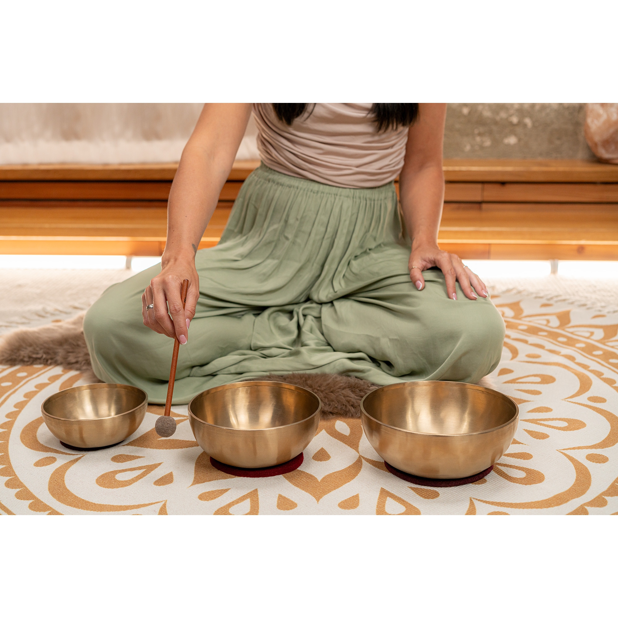 Meinl Sonic Energy Medium Tip Singing Bowl Mallet (SB-PM-HFM-S) 3