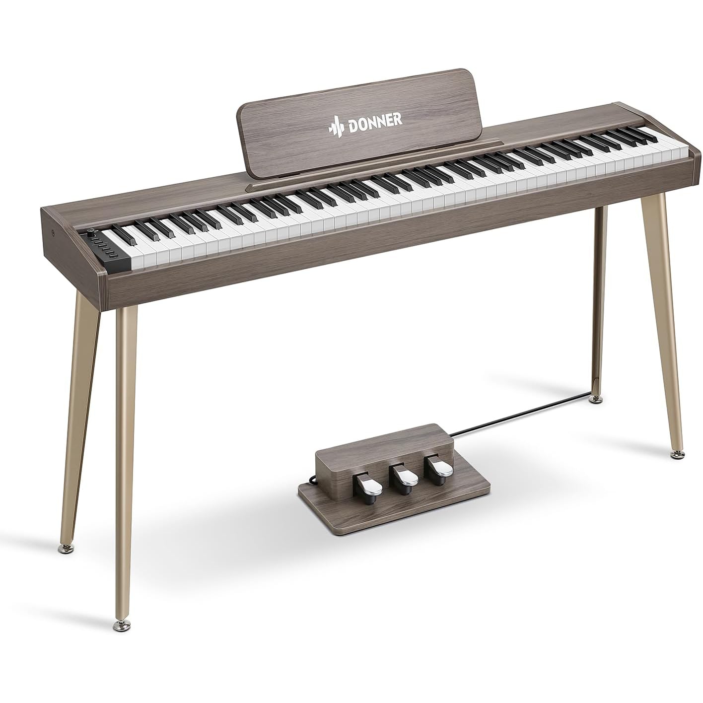 Donner DDP-60  Dijital Piyano (Gray Wood Grain) 1