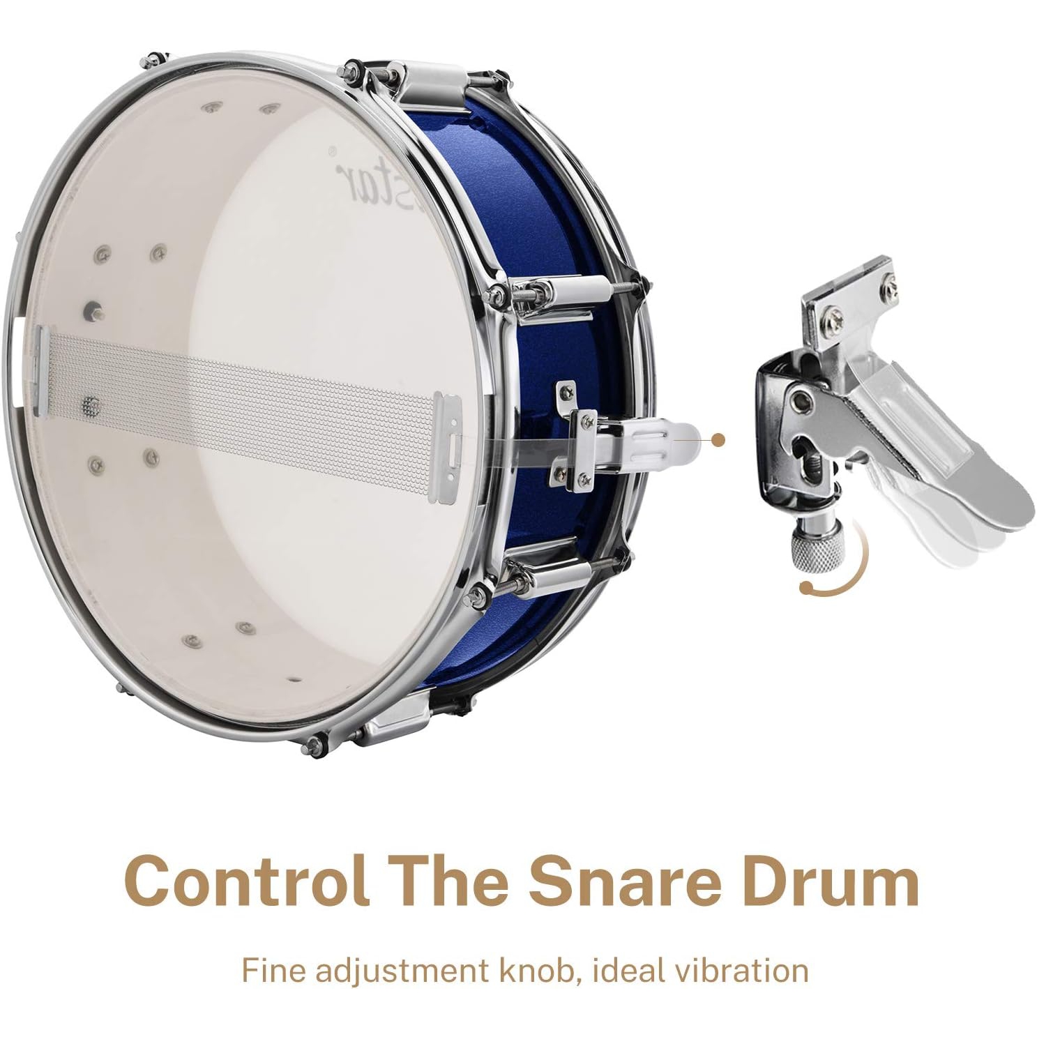 Eastar EDS-480MBE 22" 5-Parça Akustik Davul (Metallic Blue) 3