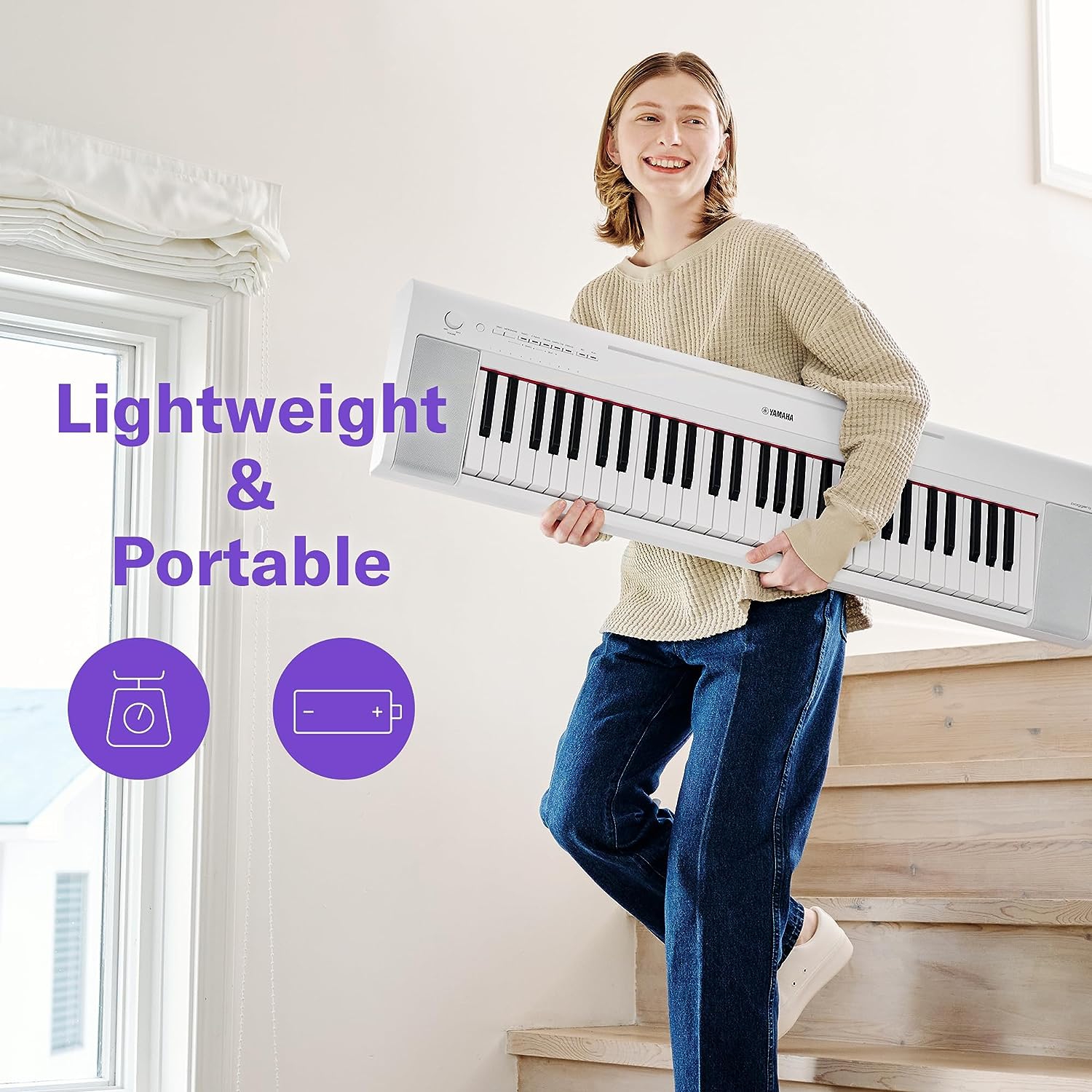 Yamaha Piaggero NP-15 61-Tuşlu Eğitim Klavyesi (Siyah) 5