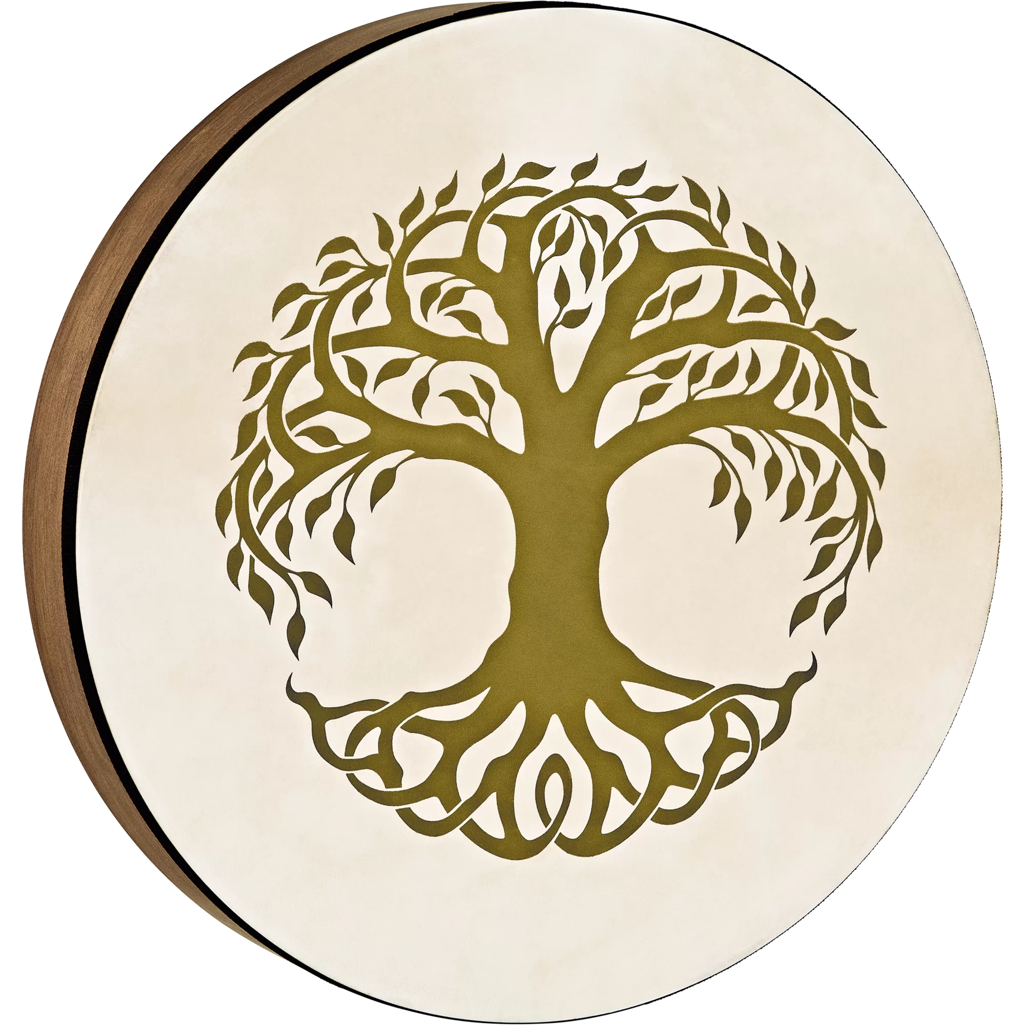 Meinl Sonic Energy HD16WB-TOL Hayat Ağacı Sembollü 16" Hand Drum (Walnut Brown) 1