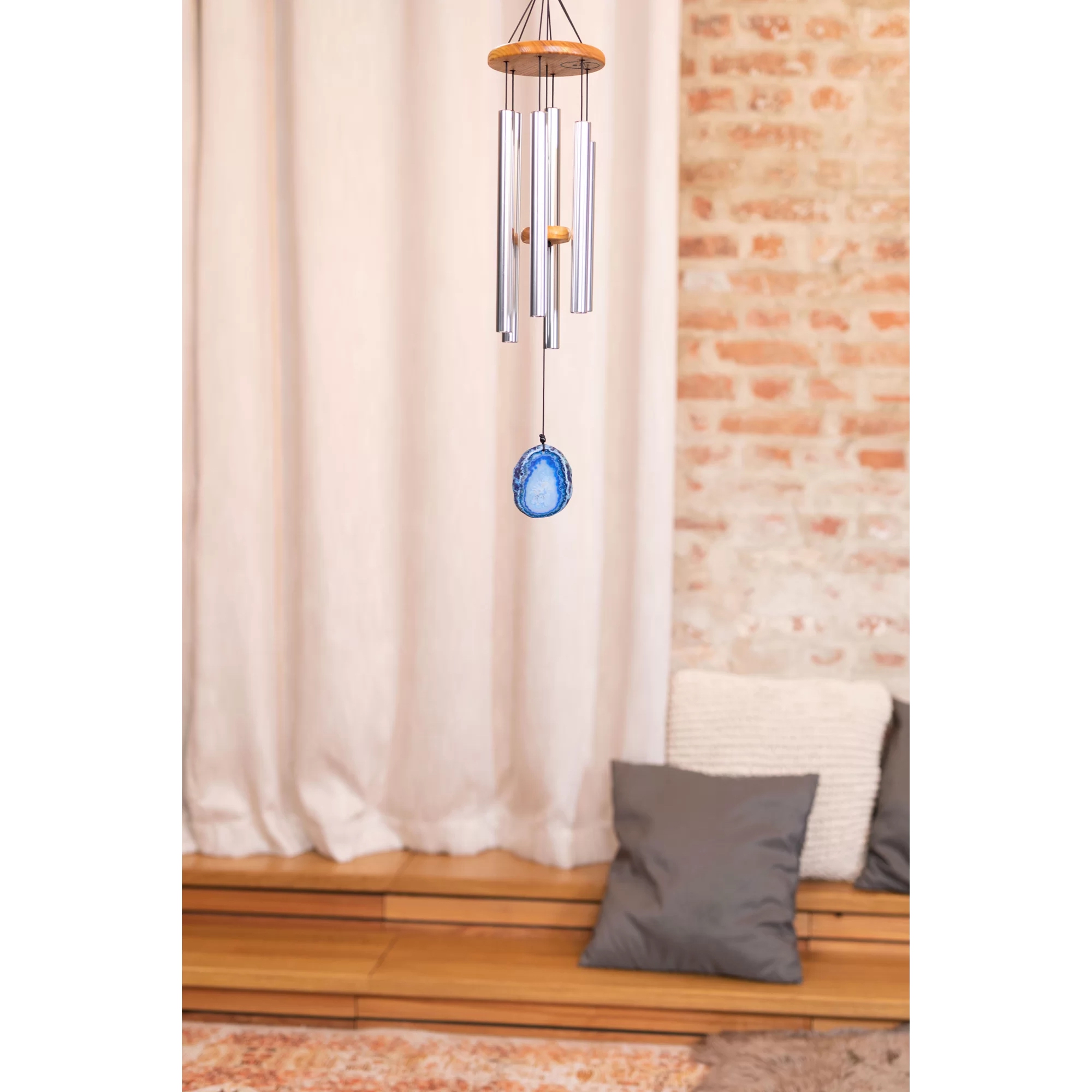 Meinl Sonic Energy BAMC29S Mavi Akik Taşlı 29" Chime (Gümüş) 3