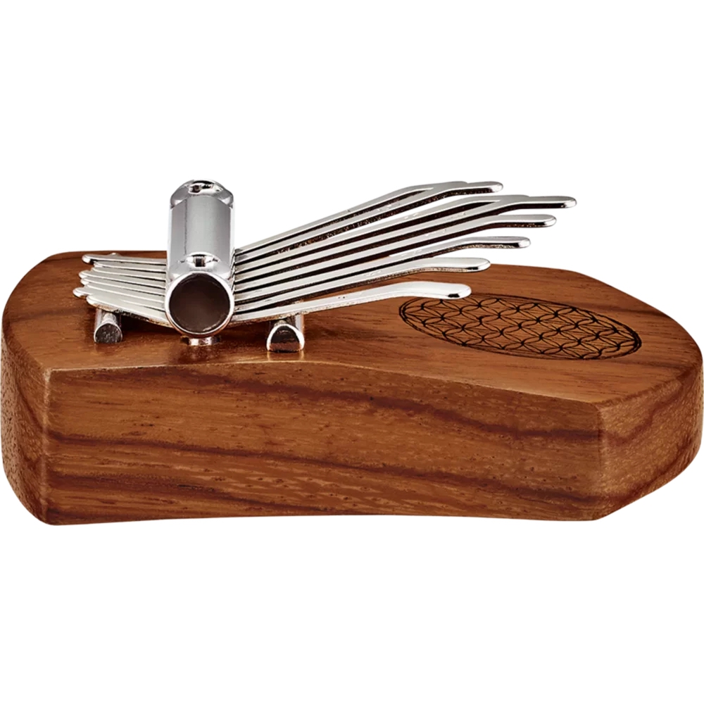 Meinl Sonic Energy KL802FOL Mini Solid Flower Of Life C Major 8 Note Kalimba (Red Zebrawood) 3