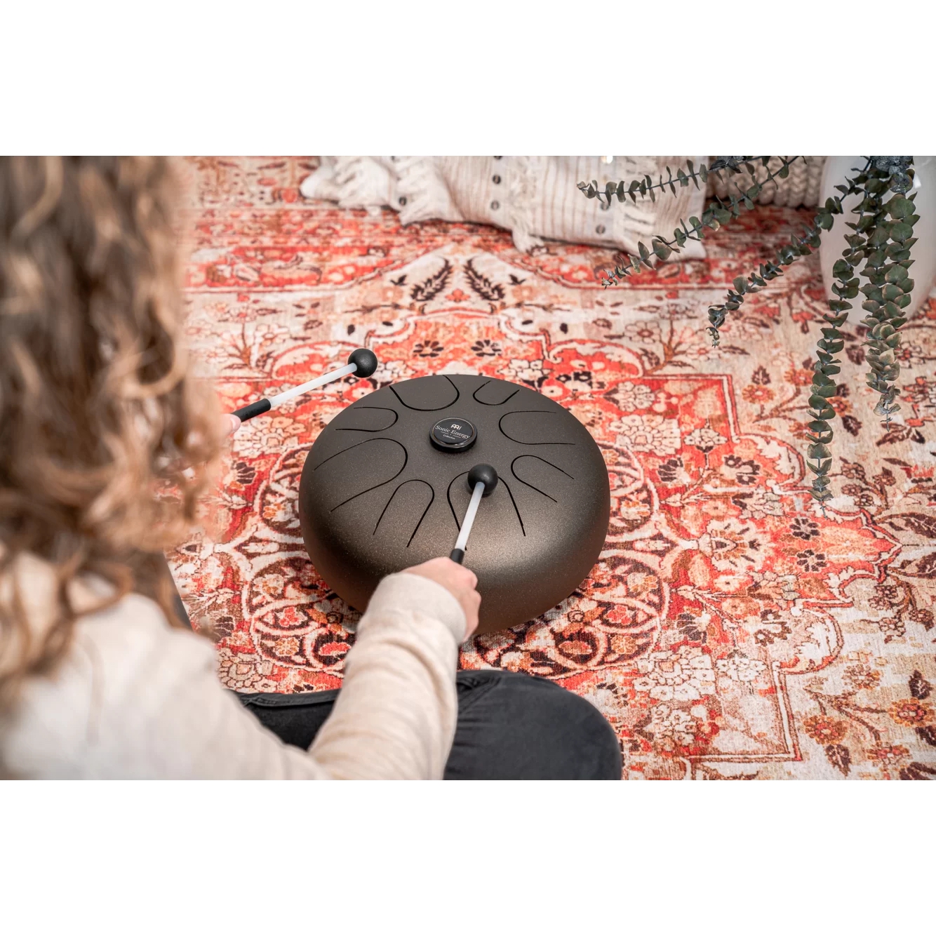 Meinl Sonic Energy STD1VB Steel A-minor 12'' Tongue Drum (Vintage Brown) 4
