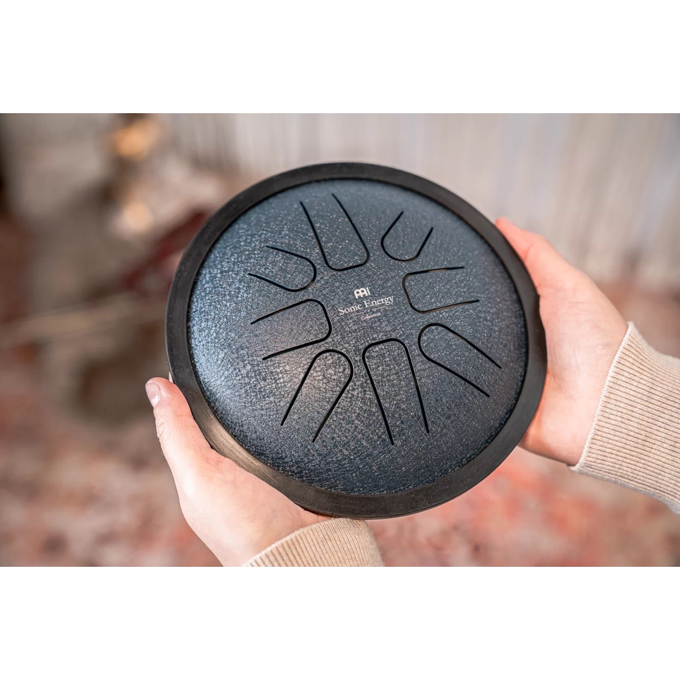 Meinl Sonic Energy SSTD2NB Small Steel G-minor 7" Tongue Drum (Navy Blue) 4