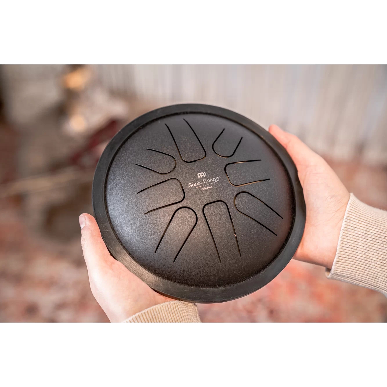Meinl Sonic Energy SSTD1BK Small Steel F-minor 7" Tongue Drum (Siyah) 4