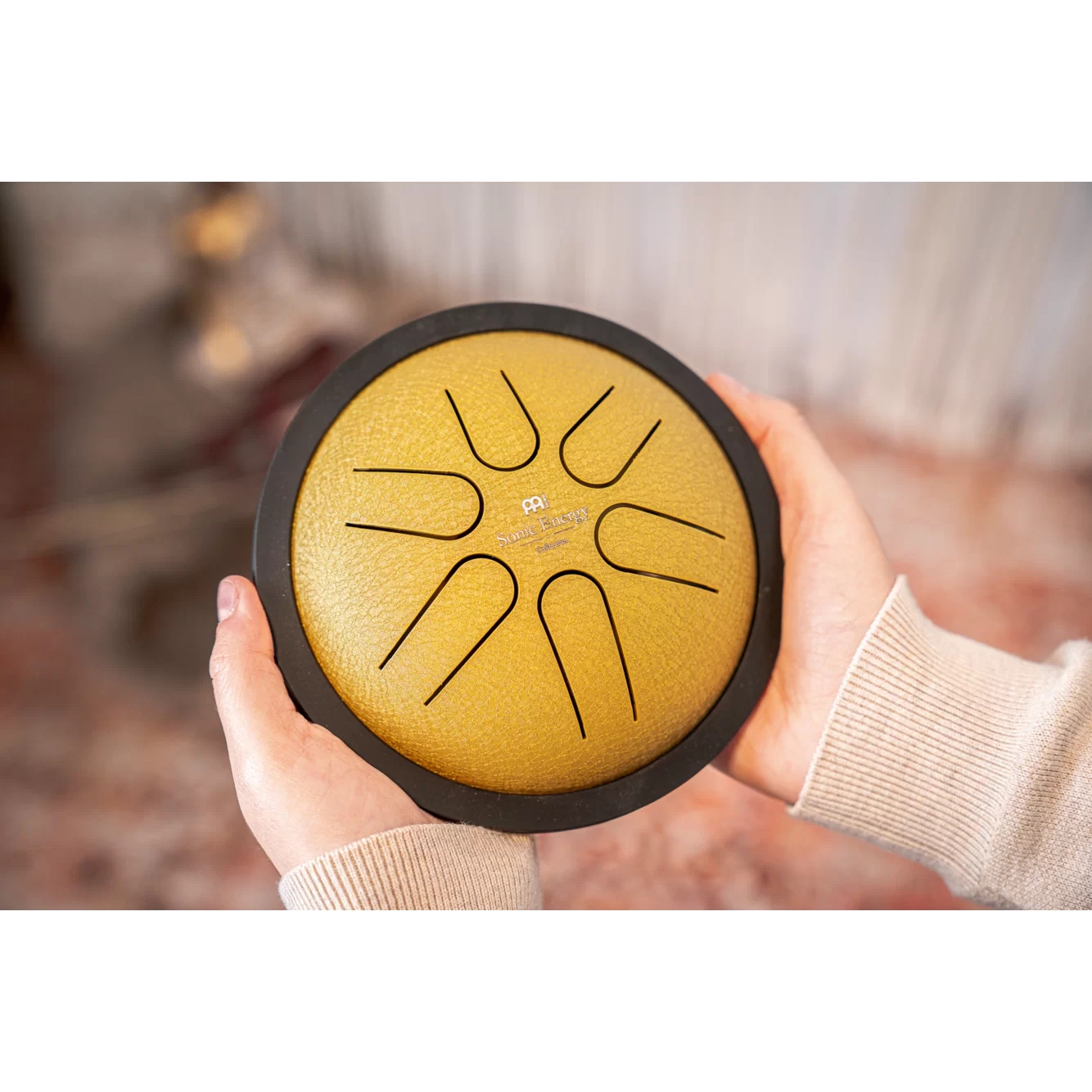 Meinl Sonic Energy MSTD3G Mini Steel B-major 6'' Tongue Drum (Gold) 5
