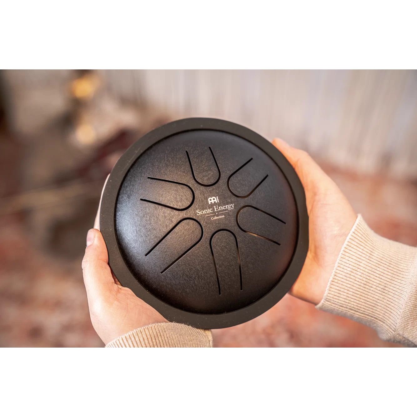 Meinl Sonic Energy MSTD1BK Mini Steel C-major 6'' Tongue Drum (Siyah) 4