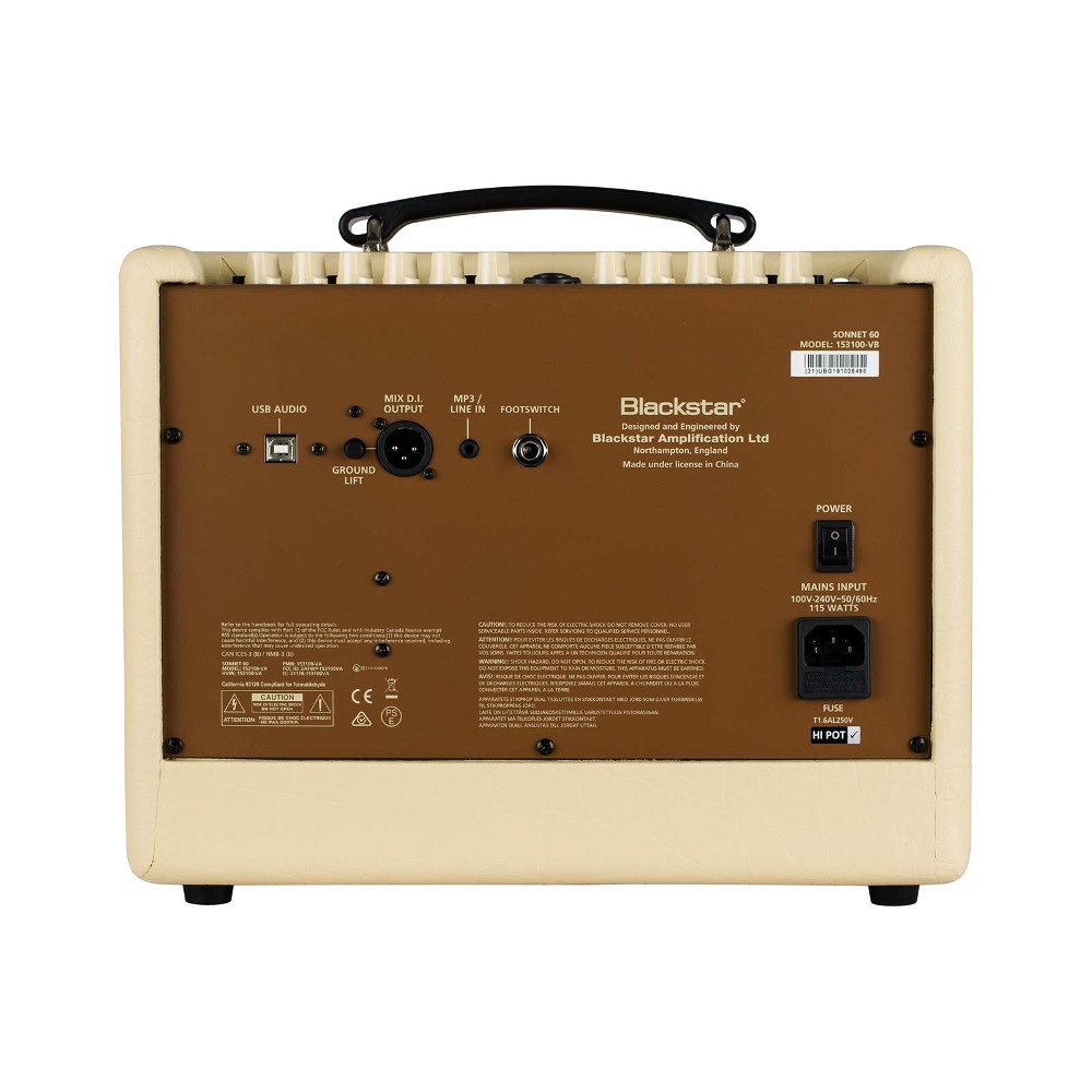 Blackstar Sonnet 60 6.5'' 60 Watt Akustik Combo Amfi (Blonde) 3