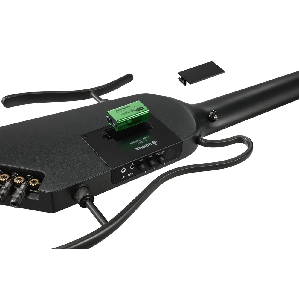 Donner Hush-C Silent Klasik Gitar (Siyah) 5