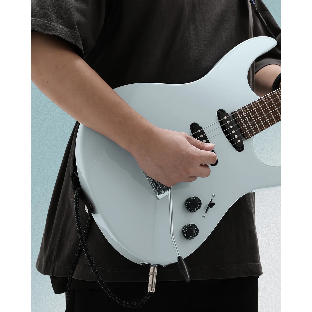 Donner DMT-66 Elektro Gitar (Gri) 6