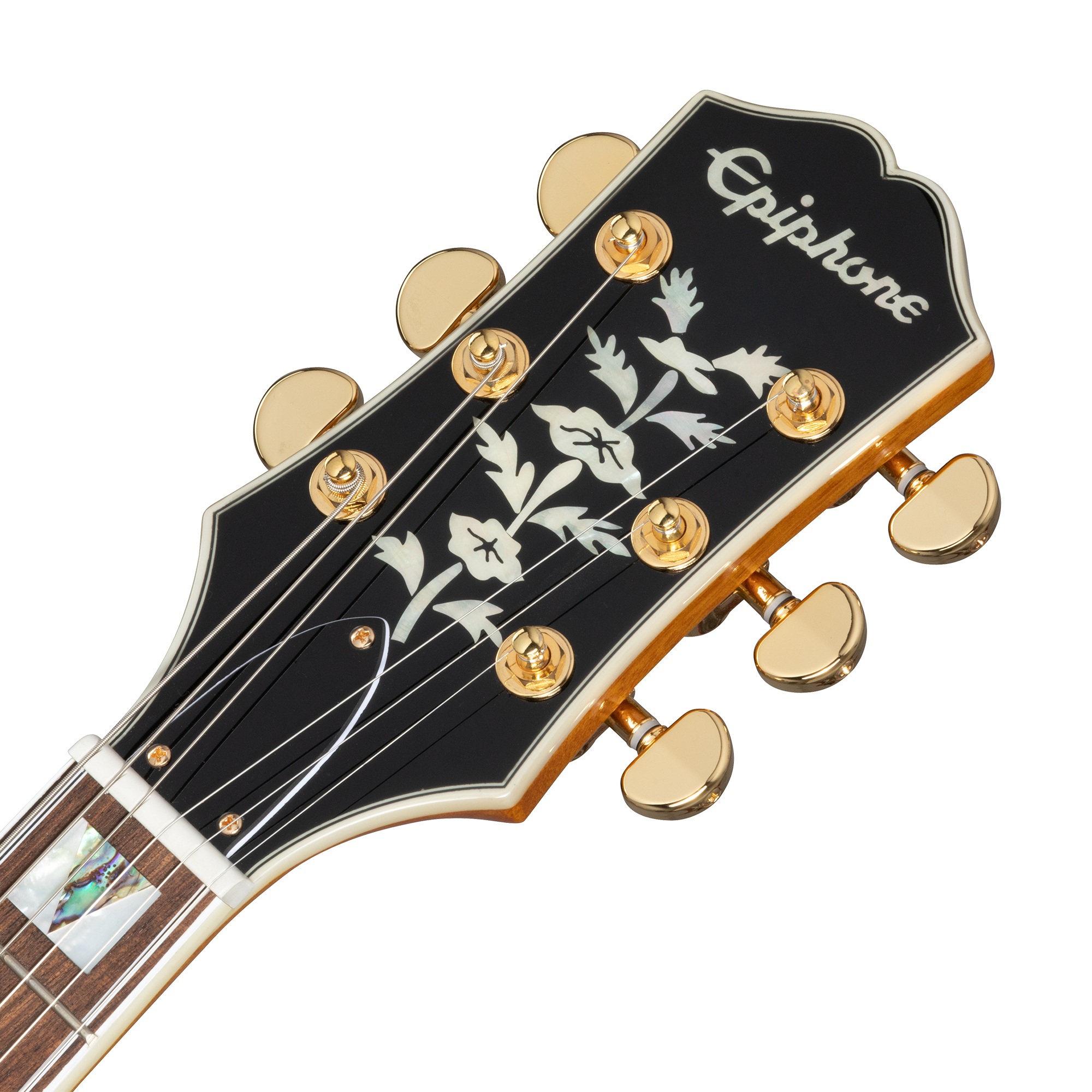 Epiphone Sheraton Frequensator Semi-Hollowbody Elektro Gitar (Natural) 6