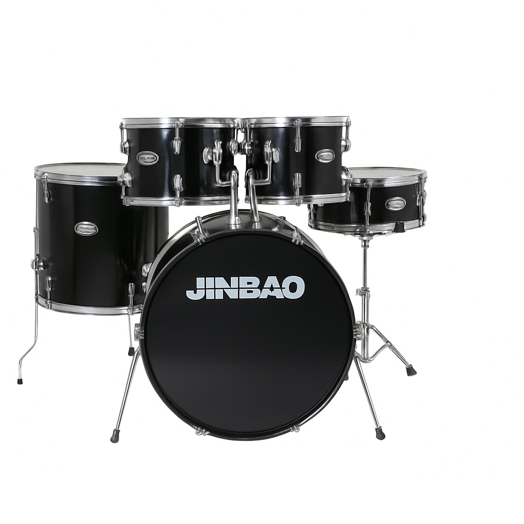 Jinbao JBP1212A 5 Parça Çocuk Davul Seti (Siyah) 1