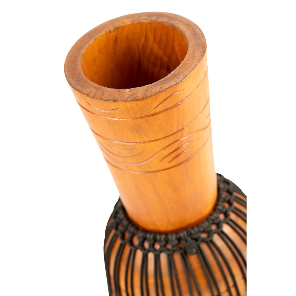 Meinl ADJ2-M+BAG African Style Rope Tuned Series Medium 10" Djembe (Brown) 5