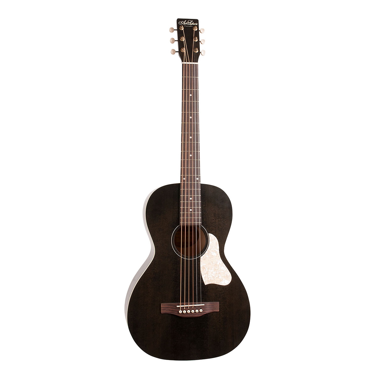 Art & Lutherie Roadhouse A/E Parlor-Style Elektro Akustik Gitar (Faded Black) 2