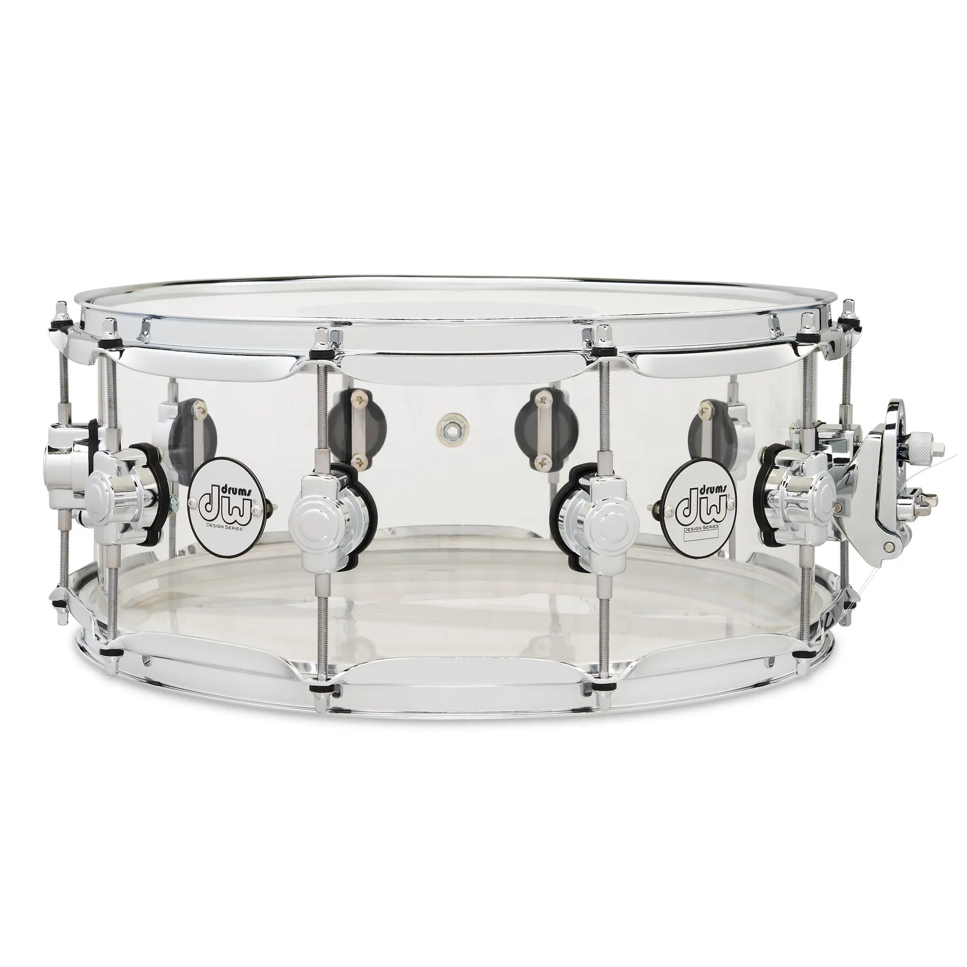 Dw Drums Design Series Acrylic 6 x 14" Trampet (Clear) 1