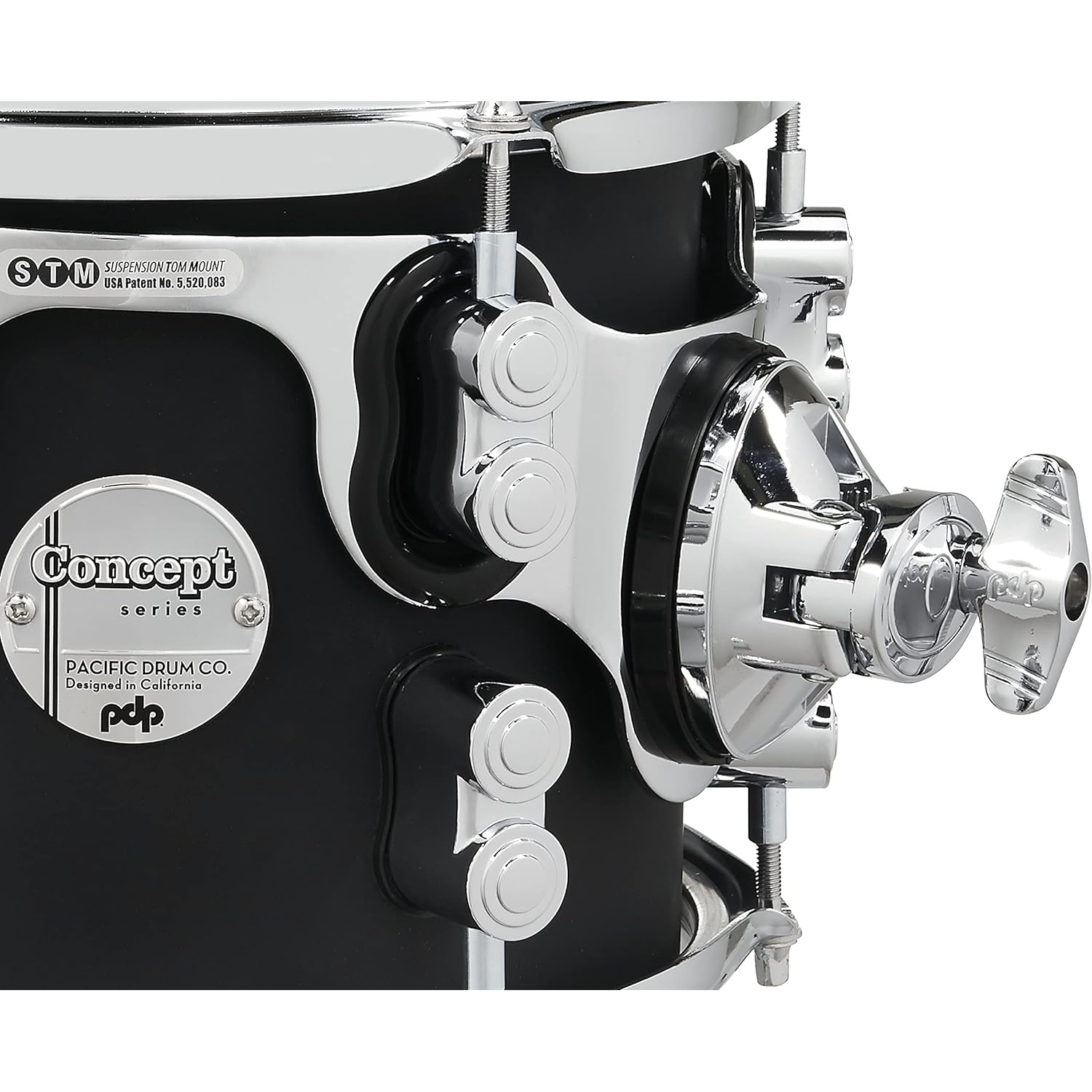 PDP Drums Concept Maple 5 Parça 22" Akustik Davul (Mat Siyah) 2