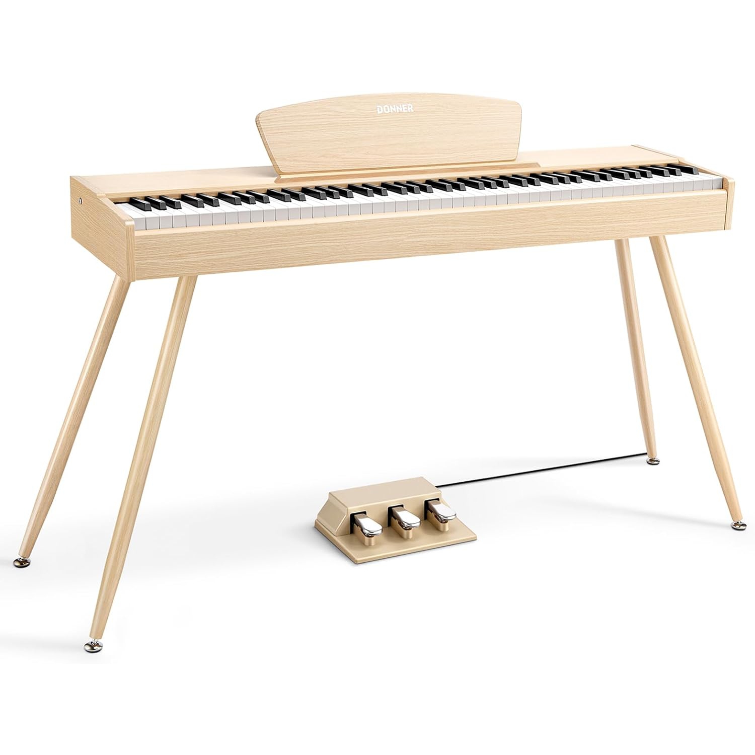 Donner DDP-80 Wooden Style Dijital Piyano (Naturel Wood) 1