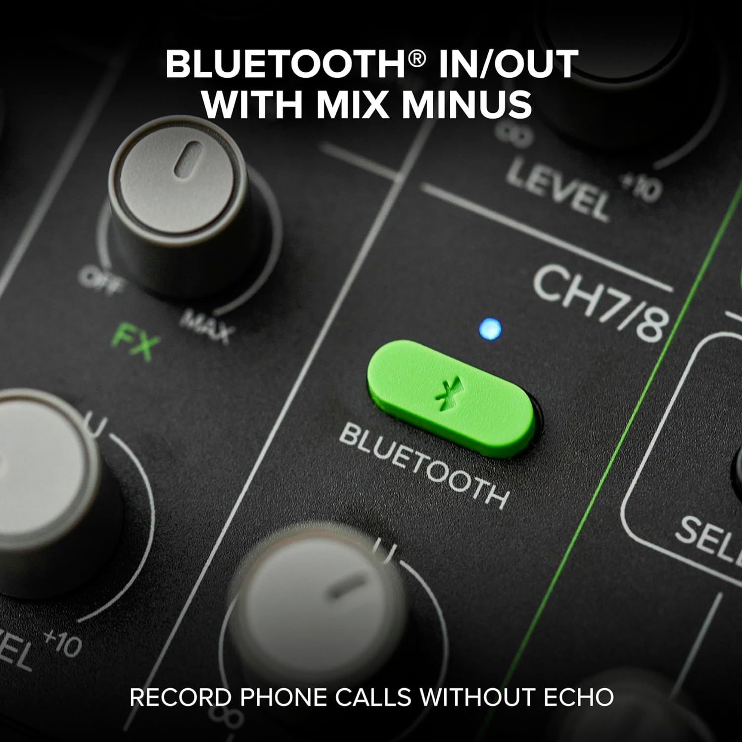 Mackie Mobilemix 8 Kanal Dahili Efektli ve Bluetooth Bağlantılı Pil ile Çalışabilen Mikser 7